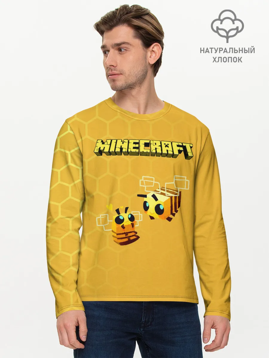 Мужской лонгслив базовый / Minecraft