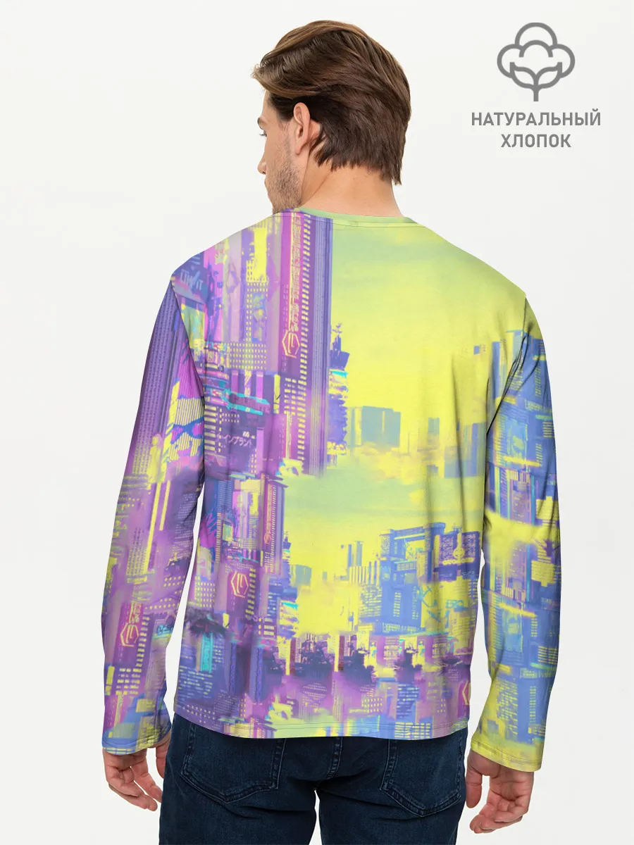 Мужской лонгслив базовый / Cyberpunk 2077