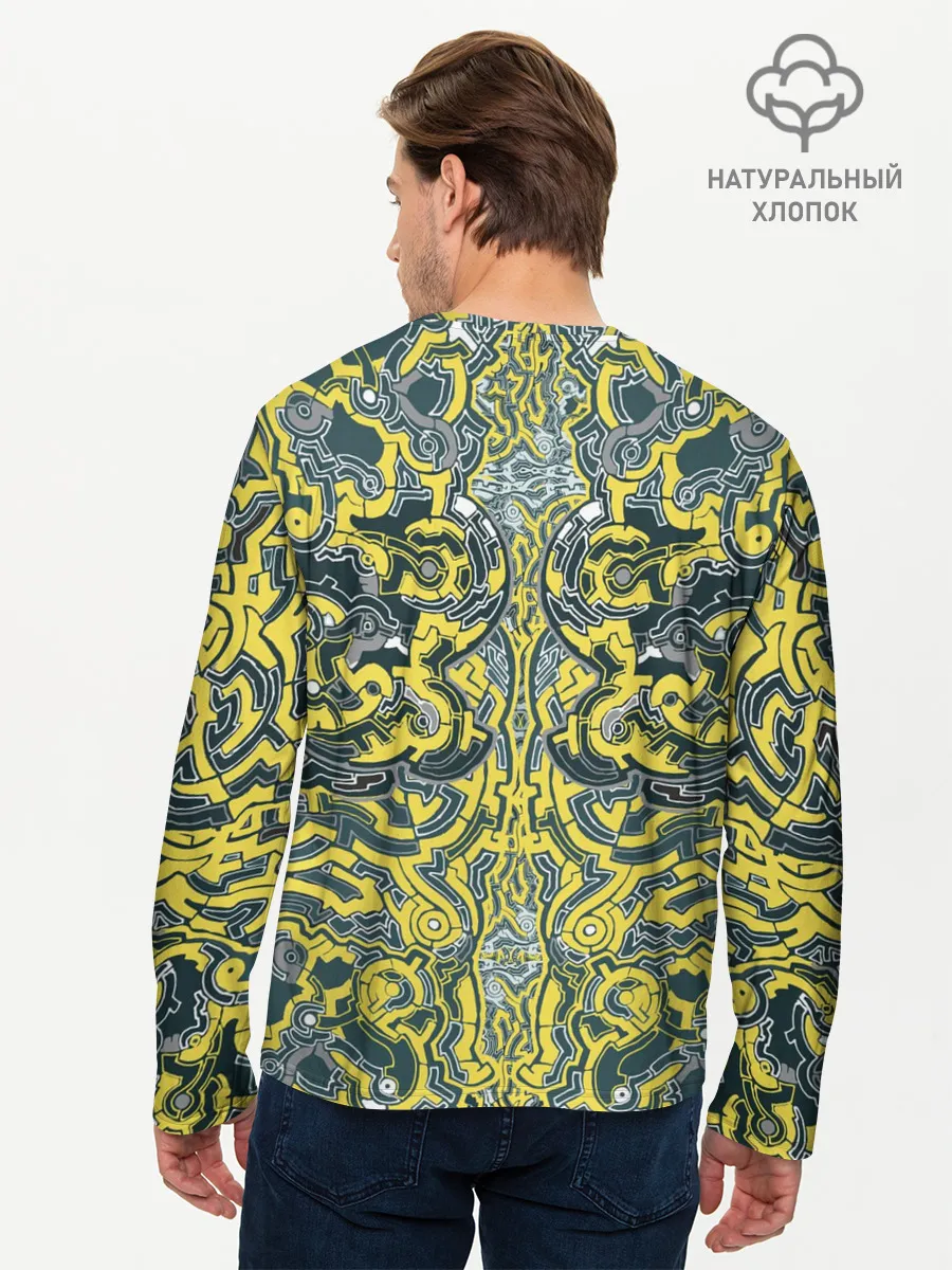 Мужской лонгслив базовый / УЗОР , ФУТУРИЗМ,