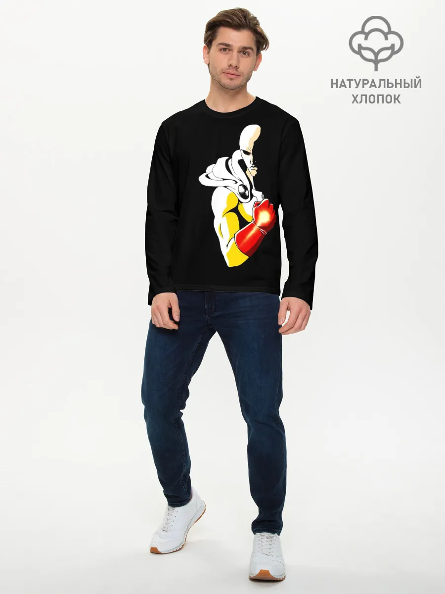 Мужской лонгслив базовый / Сайтама | One Punch Man