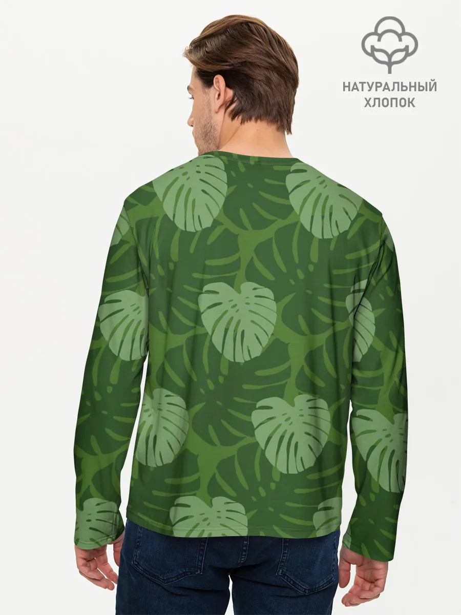 Мужской лонгслив базовый / Лист