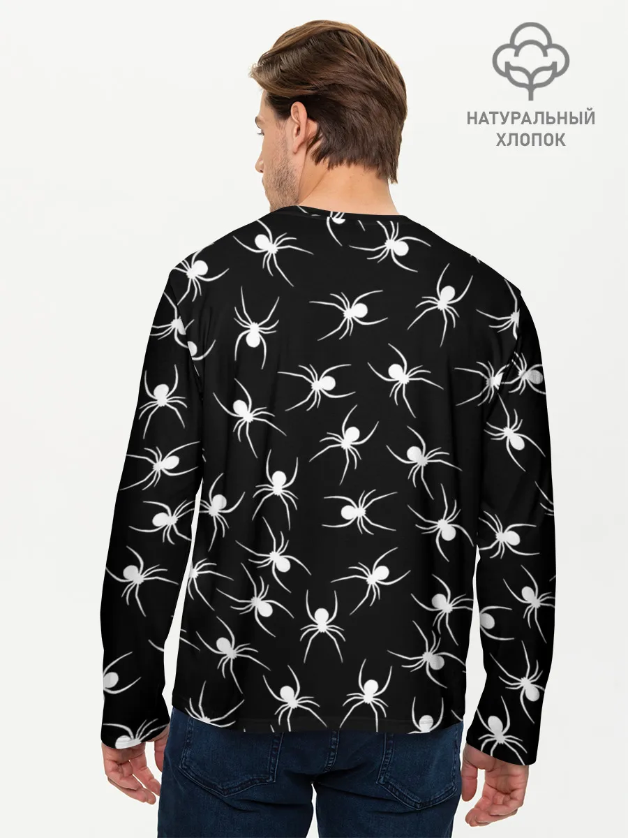 Мужской лонгслив базовый / Пауки