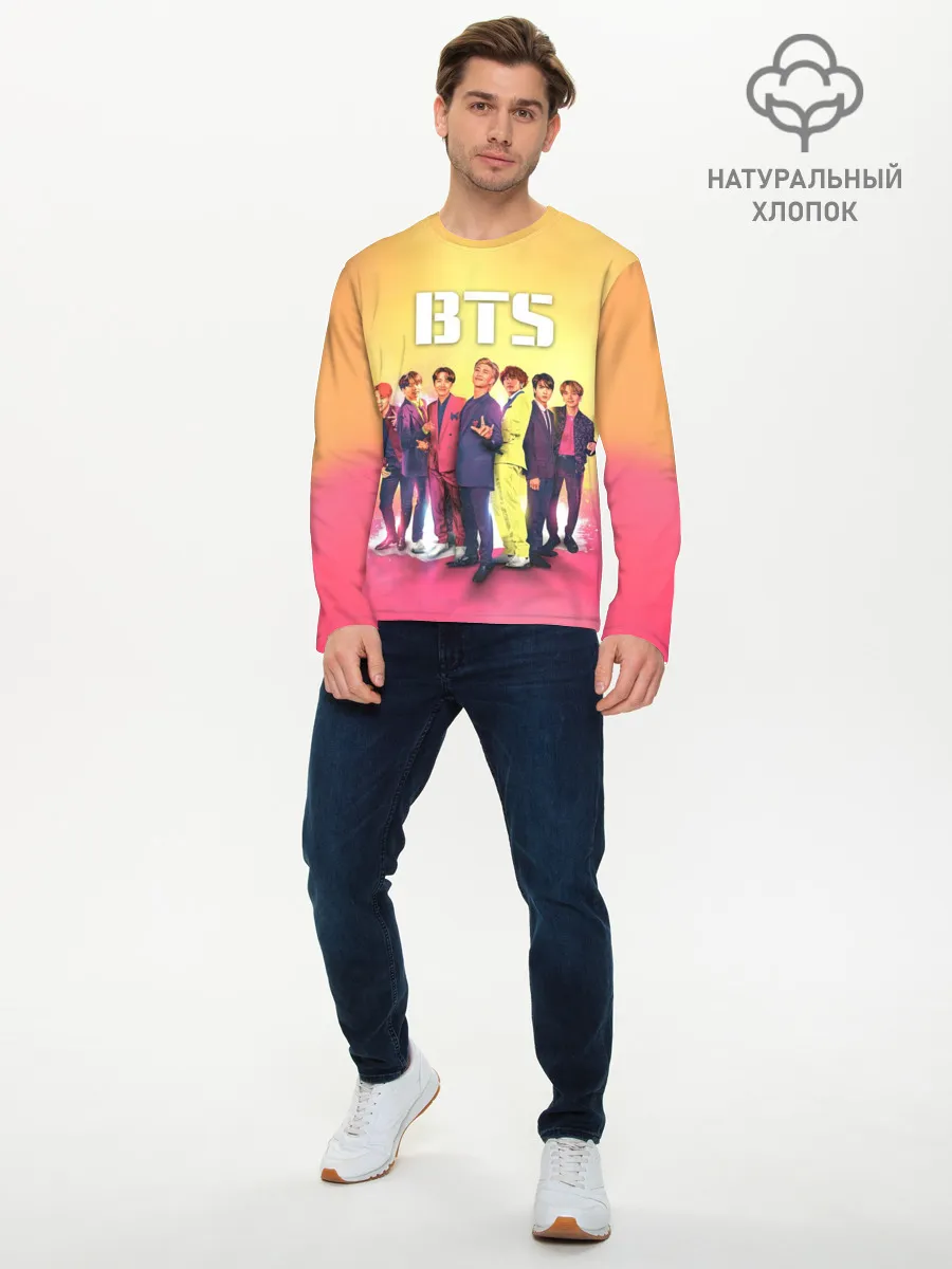 Мужской лонгслив базовый / BTS