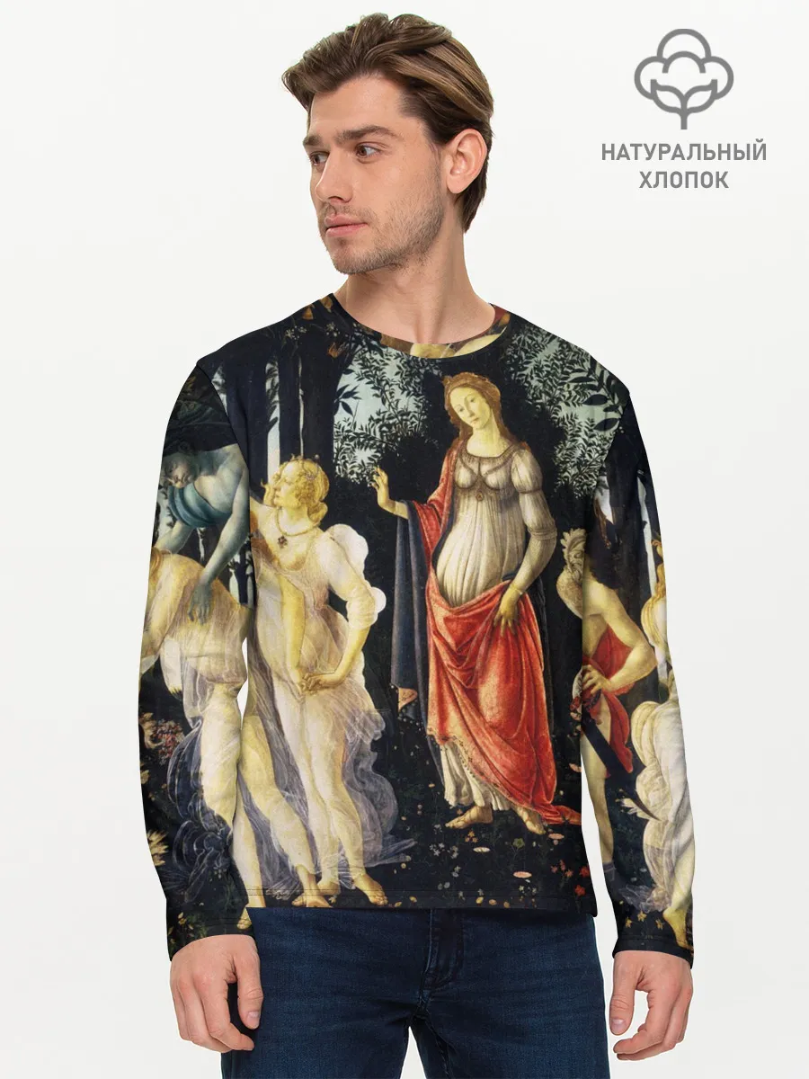 Мужской лонгслив базовый / весна боттичелли