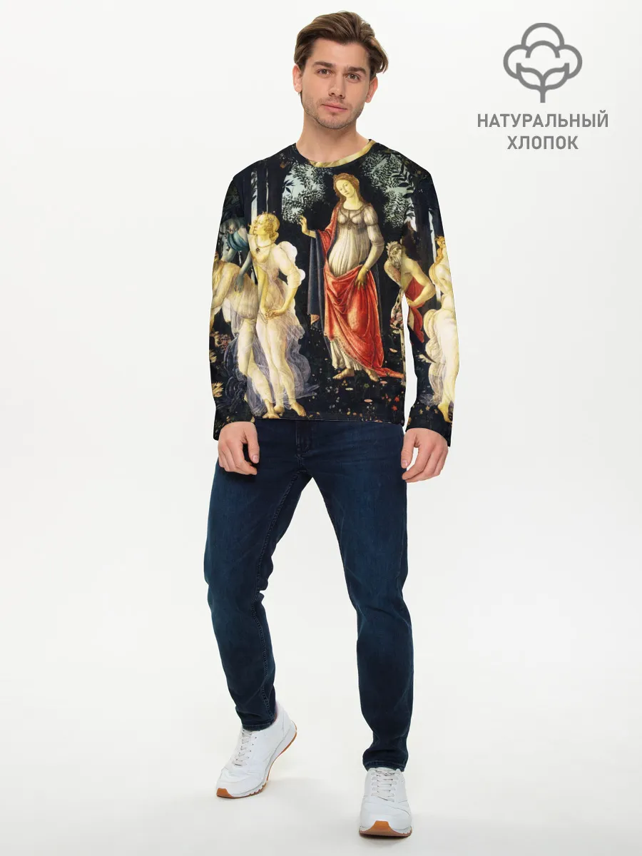 Мужской лонгслив базовый / весна боттичелли