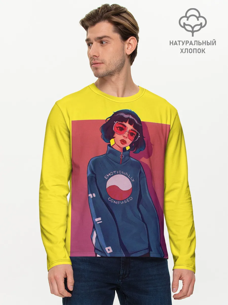 Мужской лонгслив базовый / K-pop