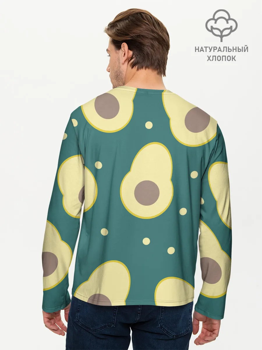 Мужской лонгслив базовый / Авокадо