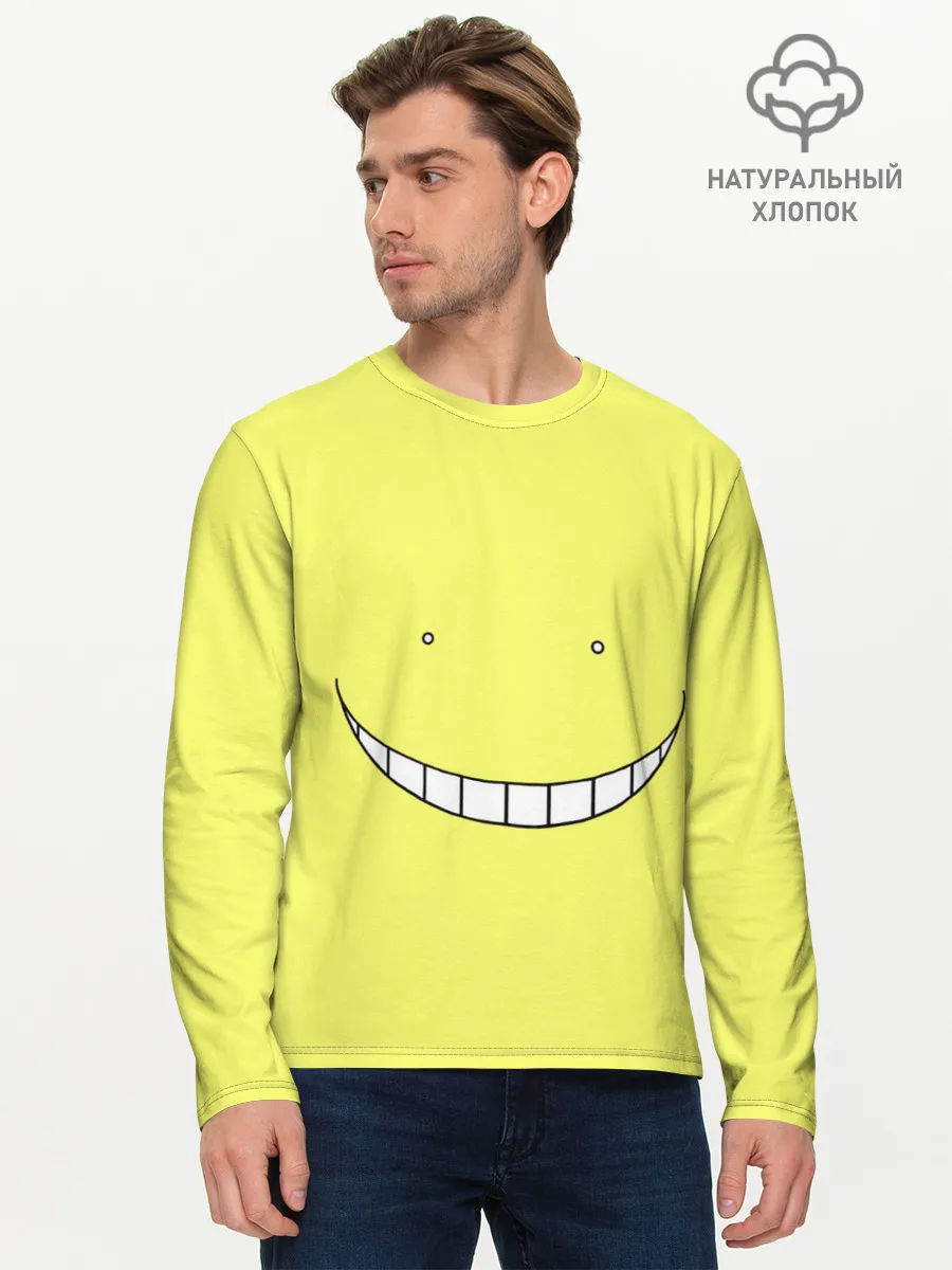 Мужской лонгслив базовый / Коро сенсей