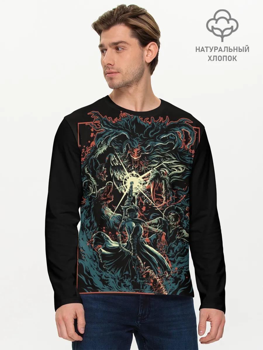 Мужской лонгслив базовый / Bloodborne