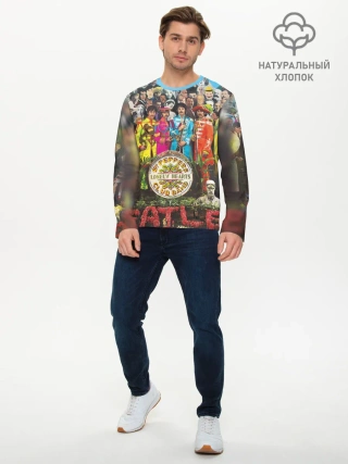 Мужской лонгслив базовый / THE BEATLES