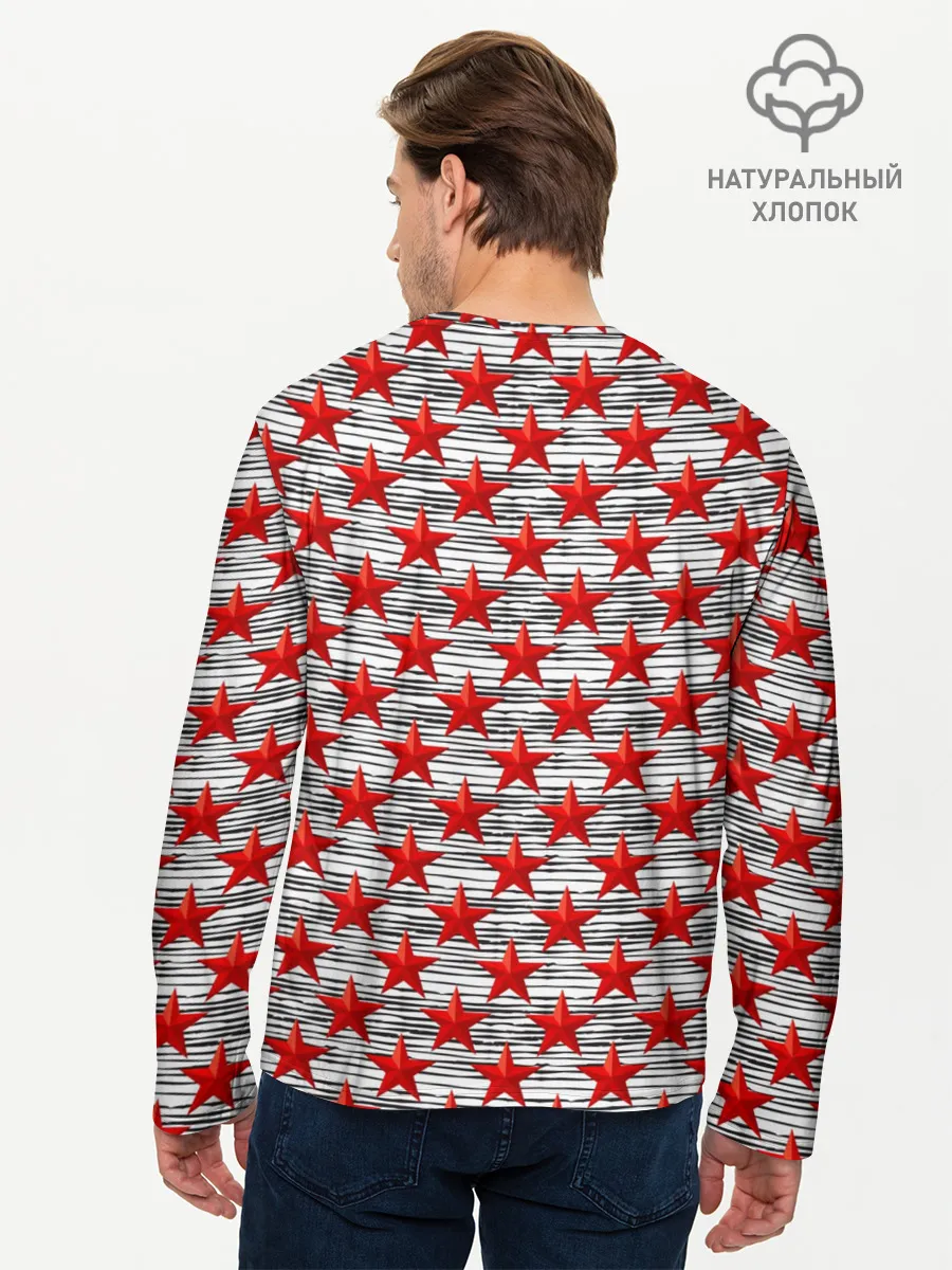 Мужской лонгслив базовый / День защитника Отечества