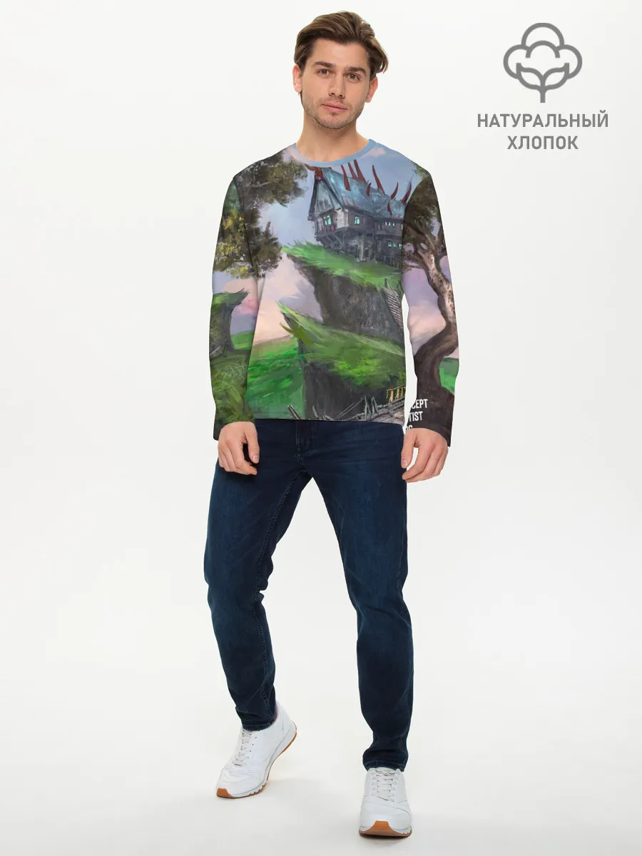 Мужской лонгслив базовый / Гильдия магов