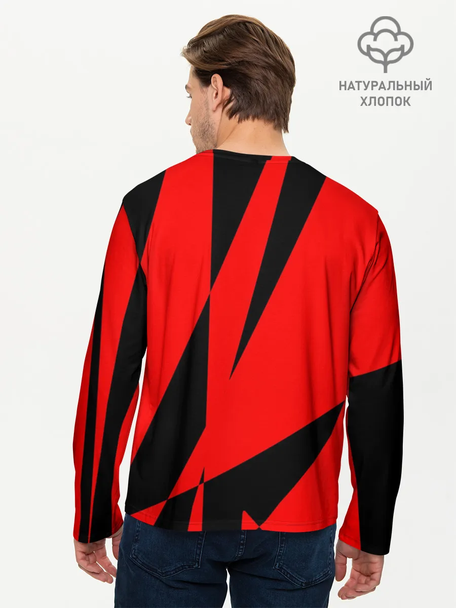 Мужской лонгслив базовый / Абстракция