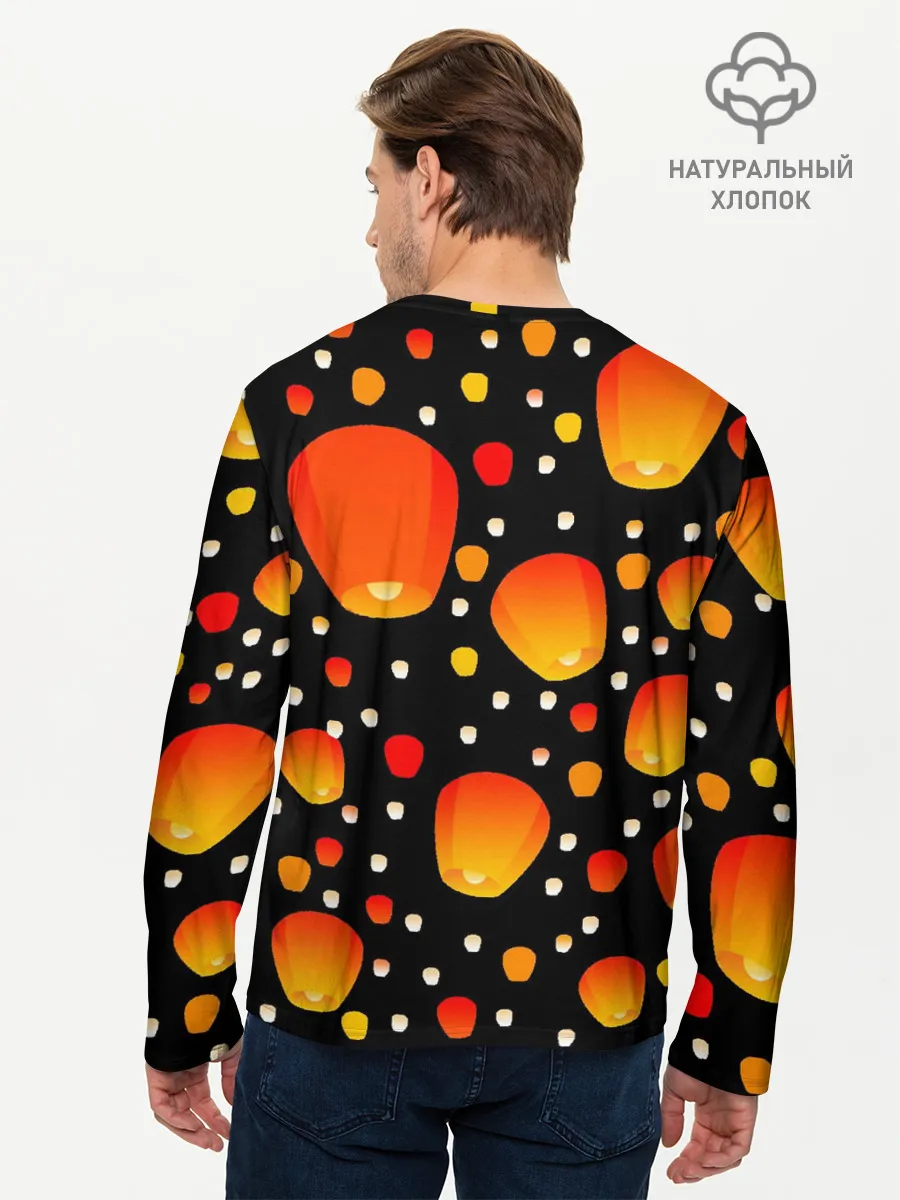 Мужской лонгслив базовый / Sky Lanterns