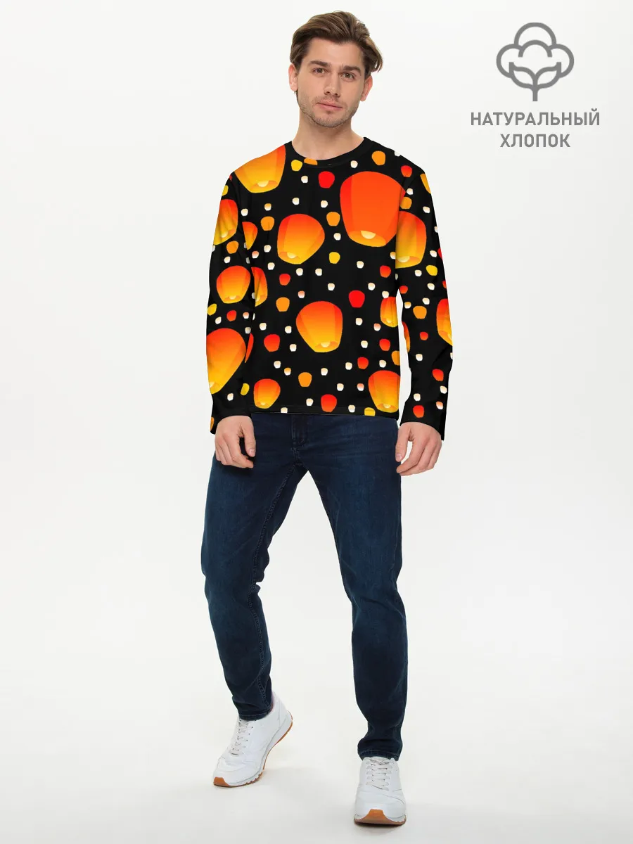 Мужской лонгслив базовый / Sky Lanterns