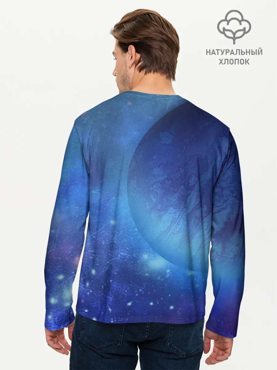Мужской лонгслив базовый / Планета