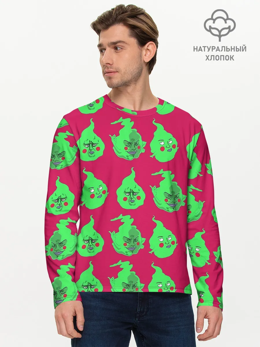 Мужской лонгслив базовый / Моб Психо 100