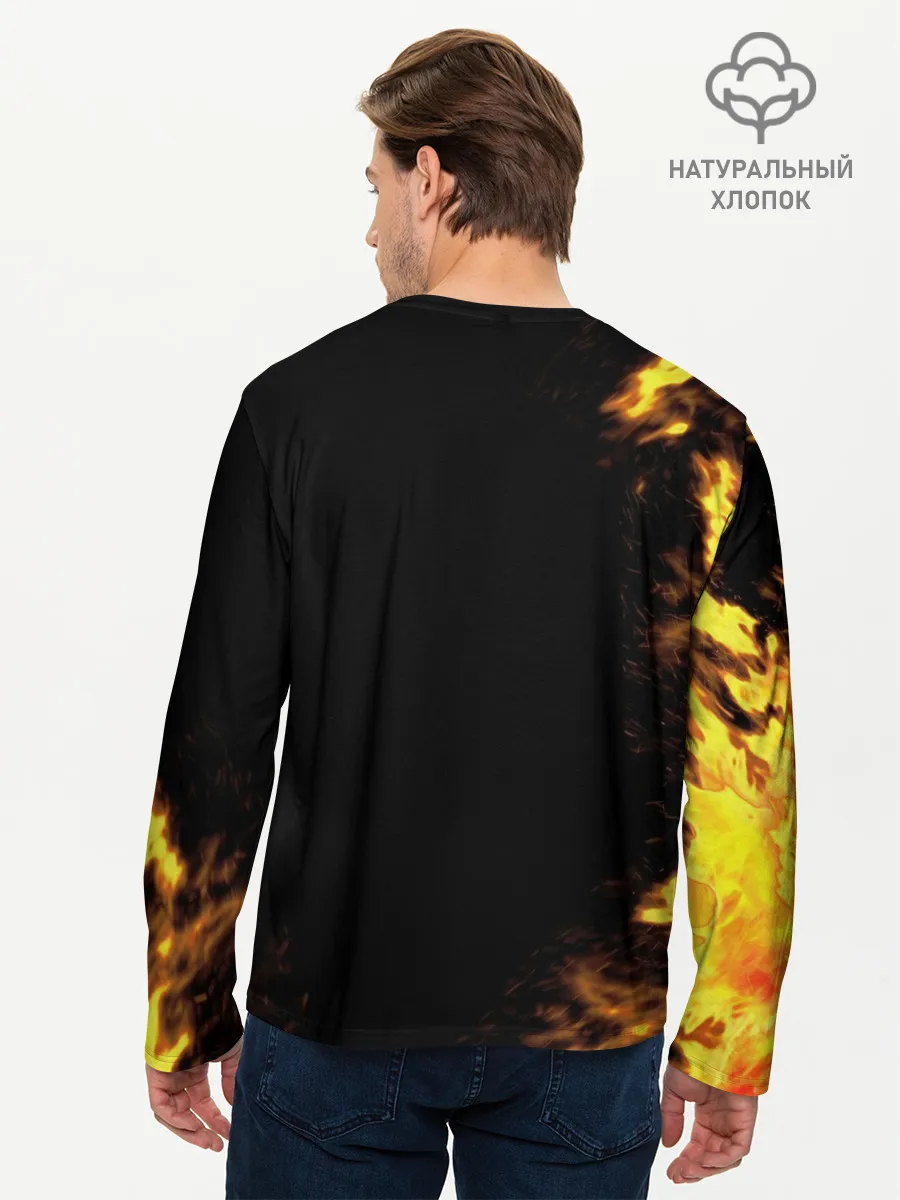 Мужской лонгслив базовый / Обещанный неверленд Emma