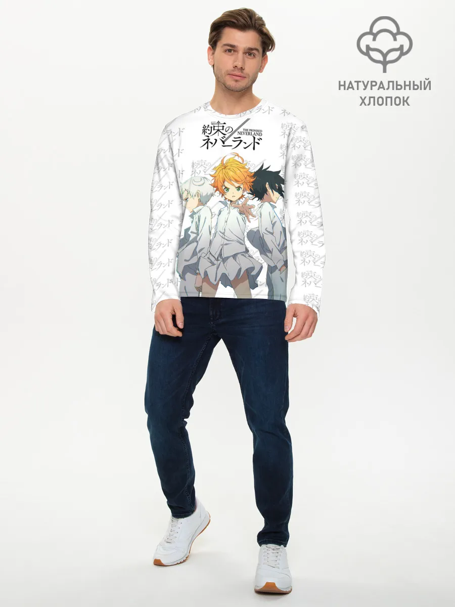 Мужской лонгслив базовый / Персонажи Обещанный Неверленд