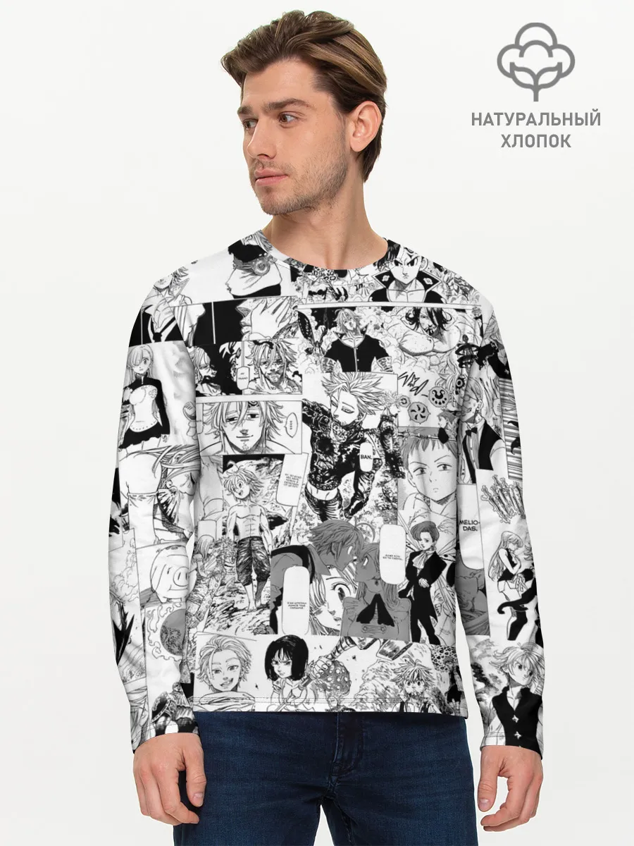 Мужской лонгслив базовый / Семь смертных грехов