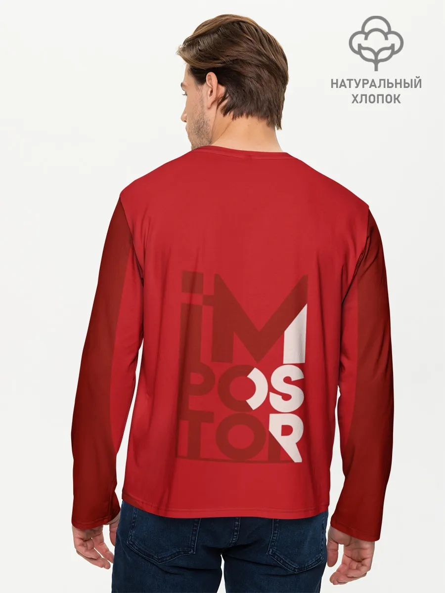 Мужской лонгслив базовый / AMONG US | RED IMPOSTOR