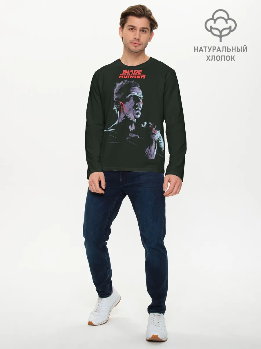 Мужской лонгслив базовый / Бегущий по лезвию