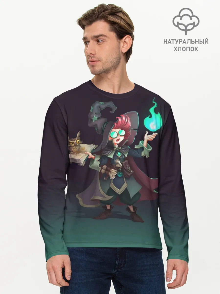 Мужской лонгслив базовый / Magician newbie