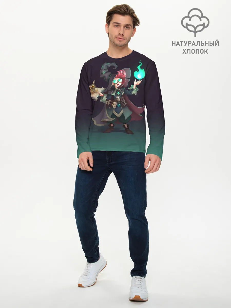Мужской лонгслив базовый / Magician newbie