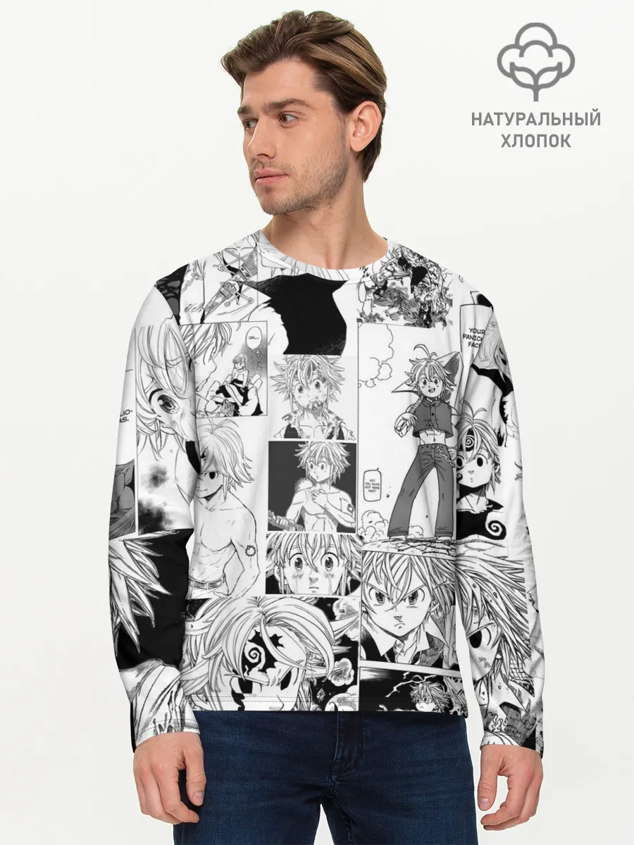 Мужской лонгслив базовый / Мелиодас