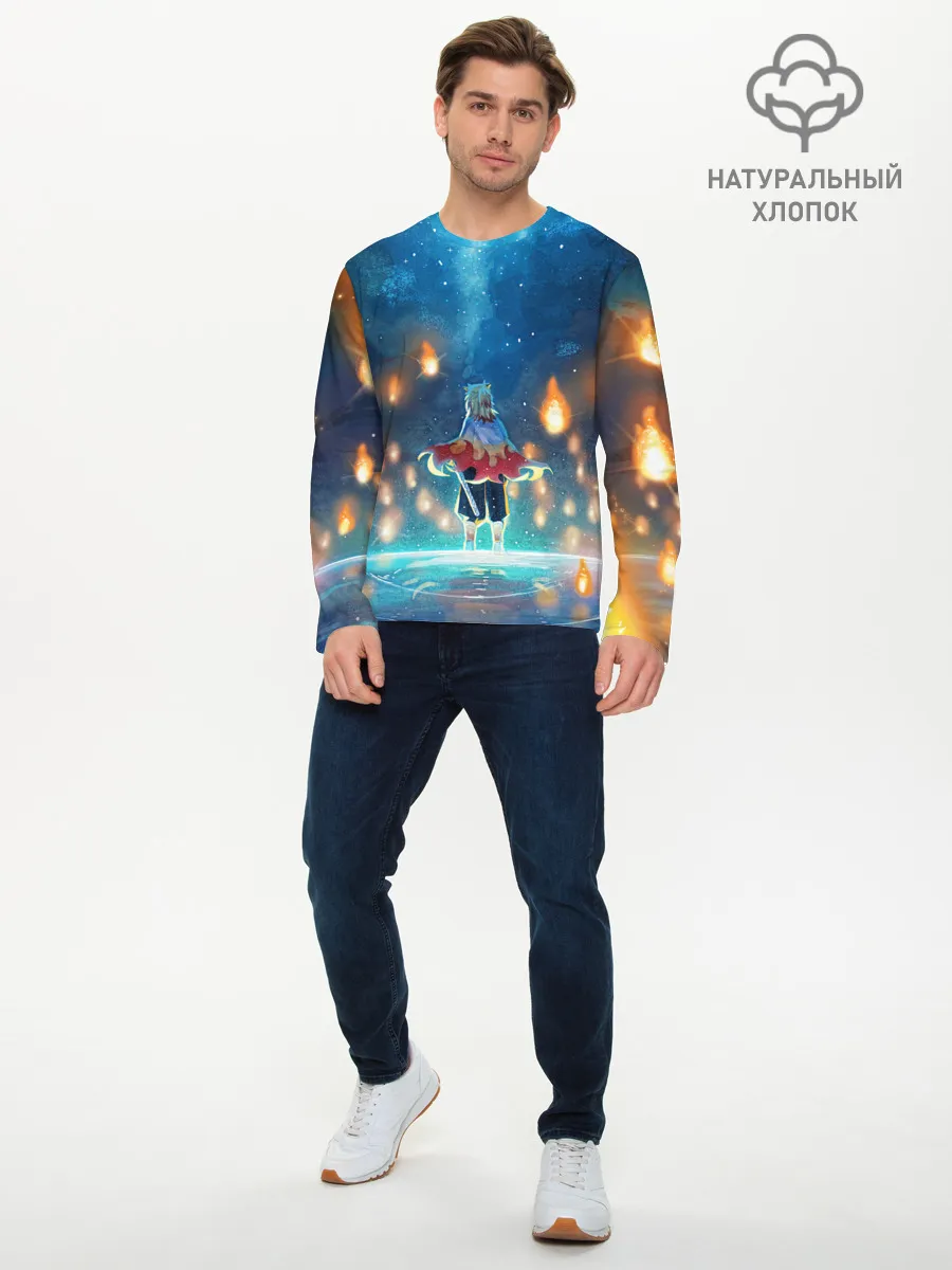 Мужской лонгслив базовый / Ренгоку Кёджуро Клинок демонов