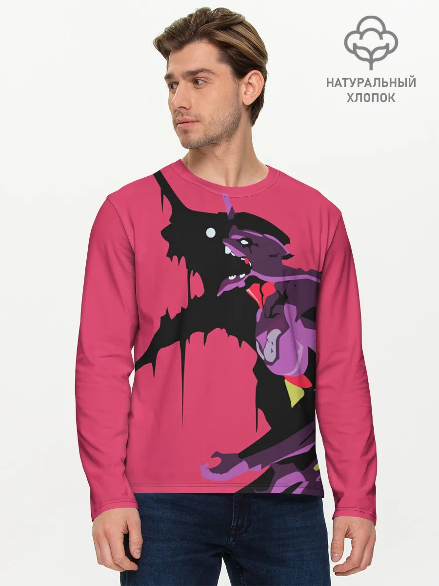 Мужской лонгслив базовый / Евангилион