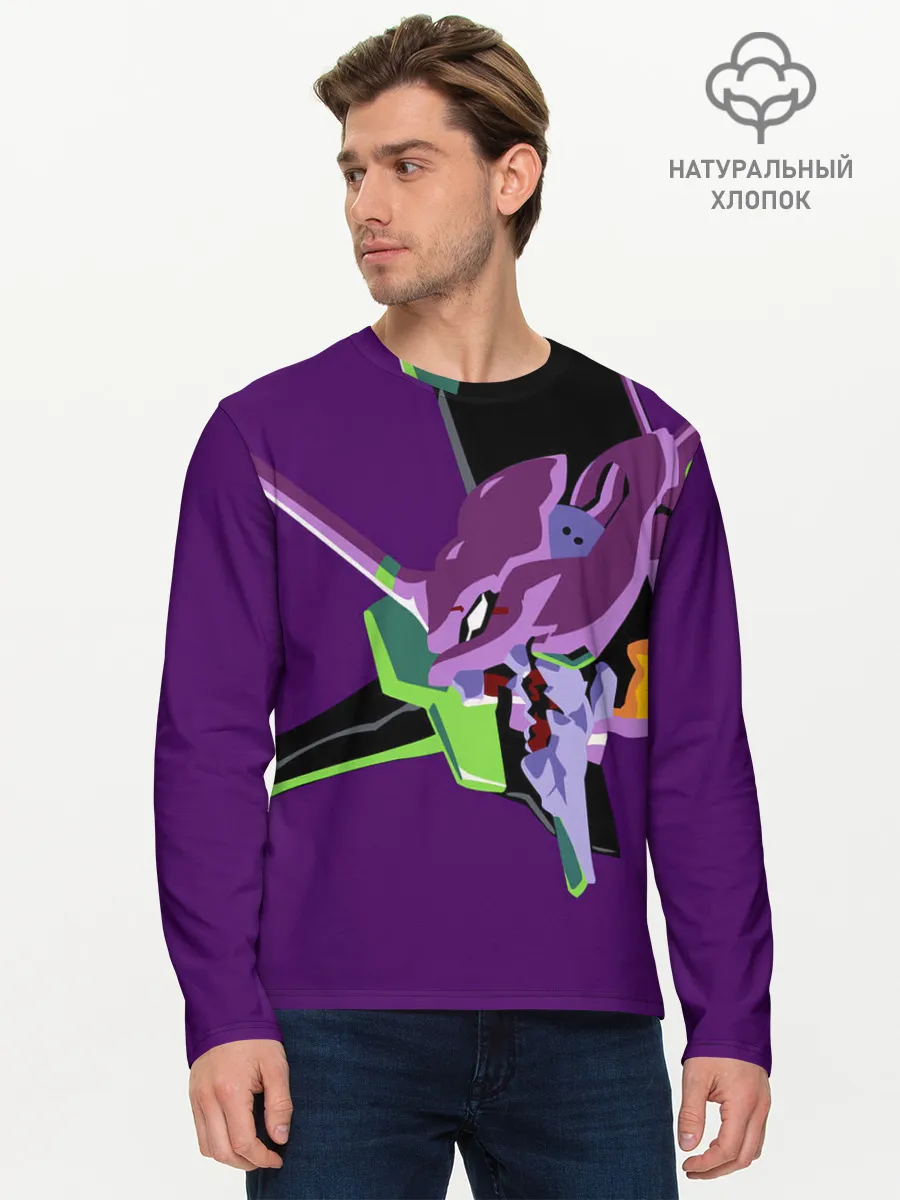 Мужской лонгслив базовый / Евангилион