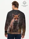 Мужской лонгслив базовый / Хищная лисица