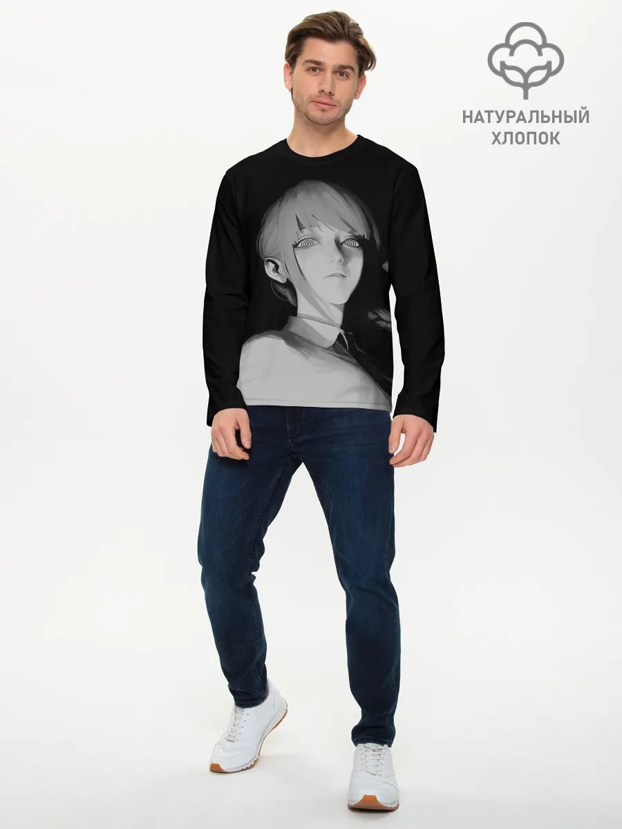 Мужской лонгслив базовый / Makima Chainsaw Man 3D модель