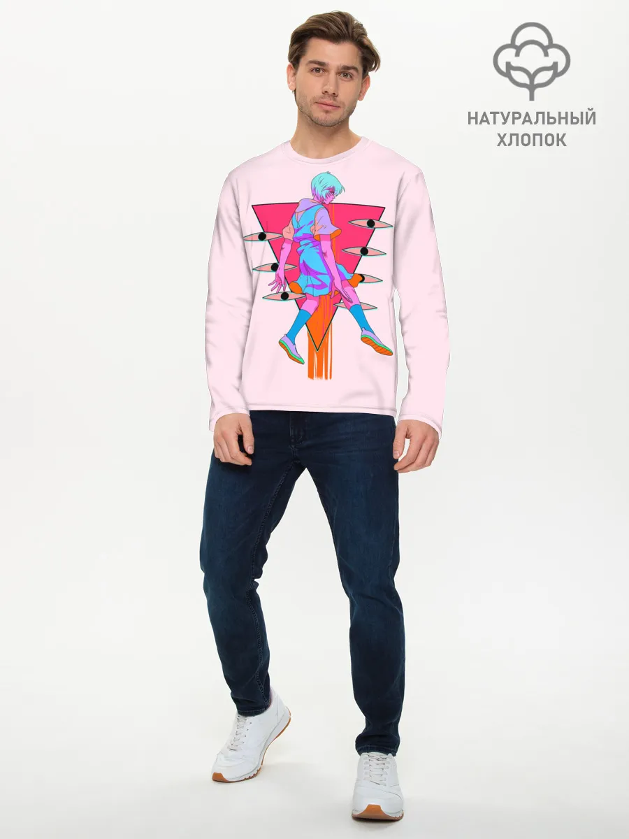 Мужской лонгслив базовый / Евангилион