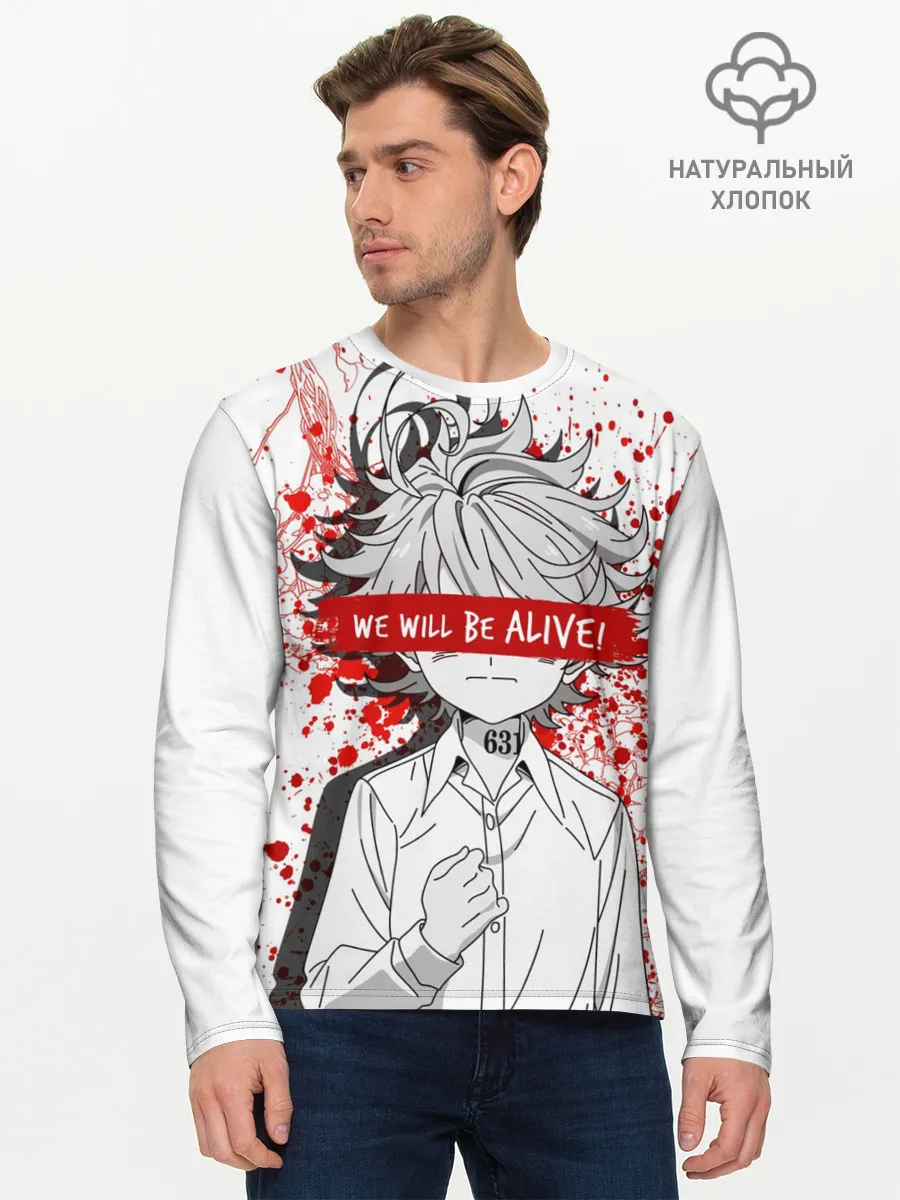 Мужской лонгслив базовый / Обещанный Неверленд