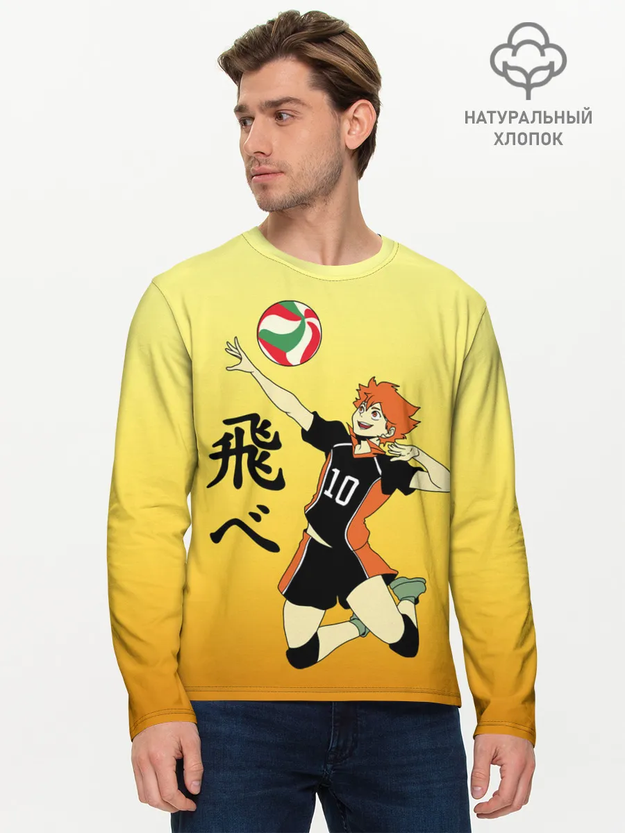 Мужской лонгслив базовый / Fly High Haikyuu!!