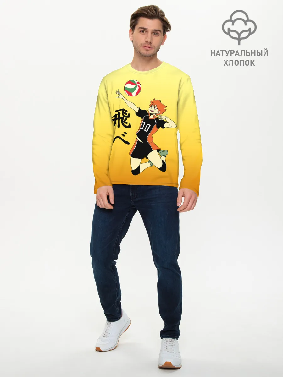 Мужской лонгслив базовый / Fly High Haikyuu!!