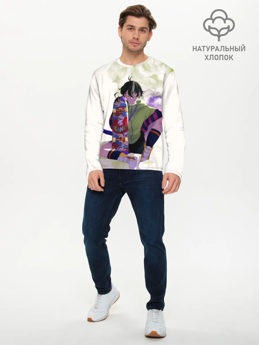 Мужской лонгслив базовый / SK8 the Infinity