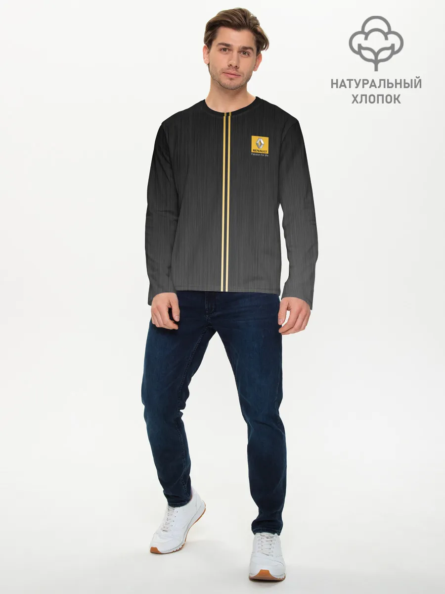 Мужской лонгслив базовый / RENO Passion for life