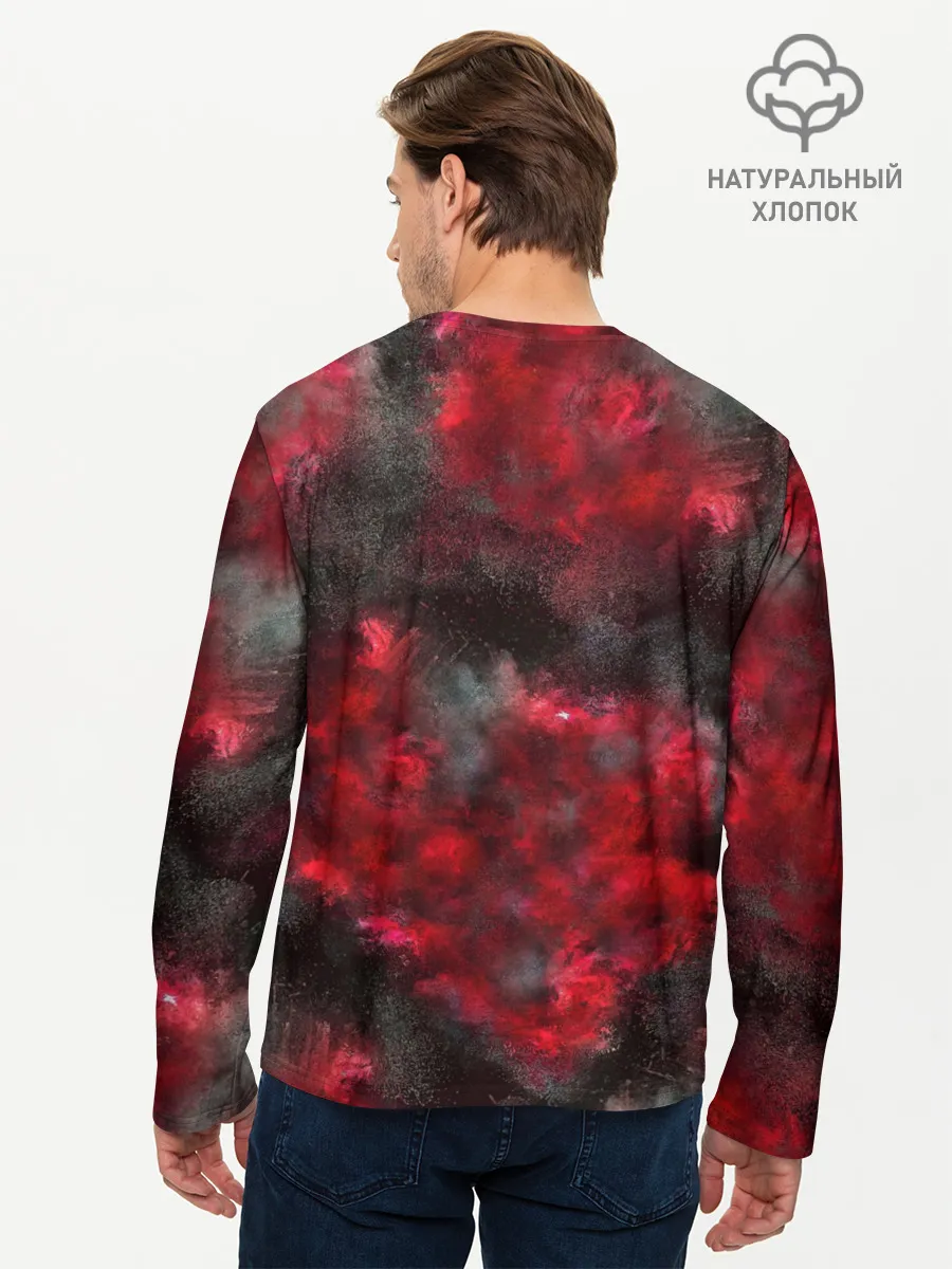 Мужской лонгслив базовый / CS GO Red heat