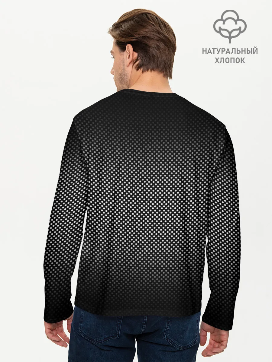 Мужской лонгслив базовый / Абстракция точки