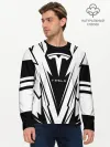 Мужской лонгслив базовый / Tesla