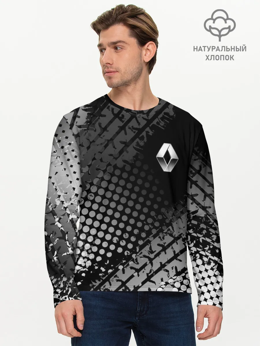 Мужской лонгслив базовый / Renault