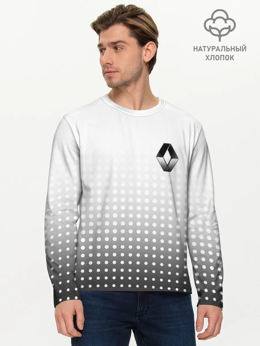 Мужской лонгслив базовый / Renault