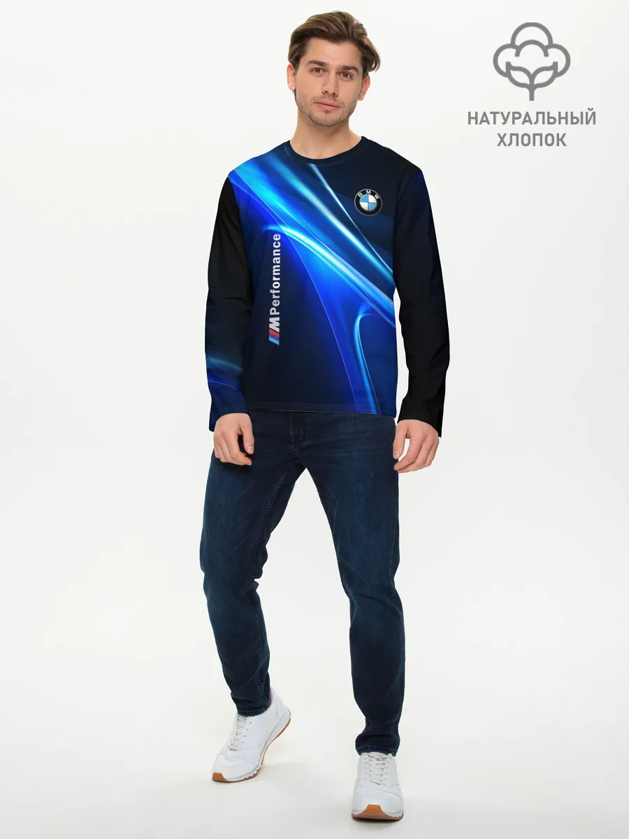 Мужской лонгслив базовый / BMW
