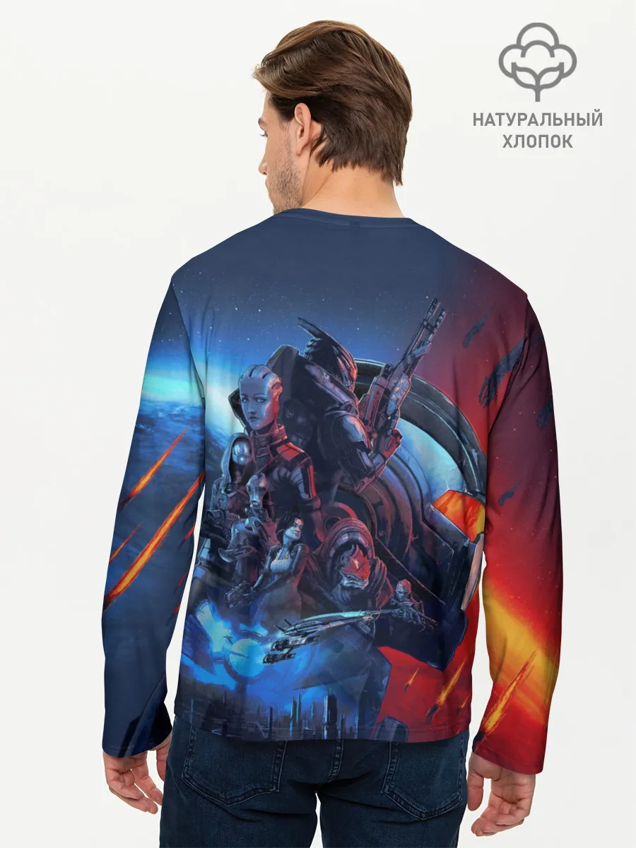Мужской лонгслив базовый / Mass EFFECT Legendary ed