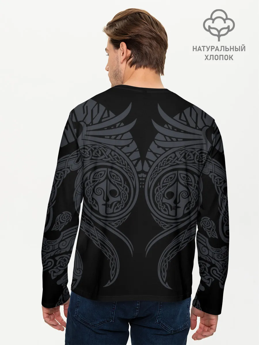 Мужской лонгслив базовый / Демон