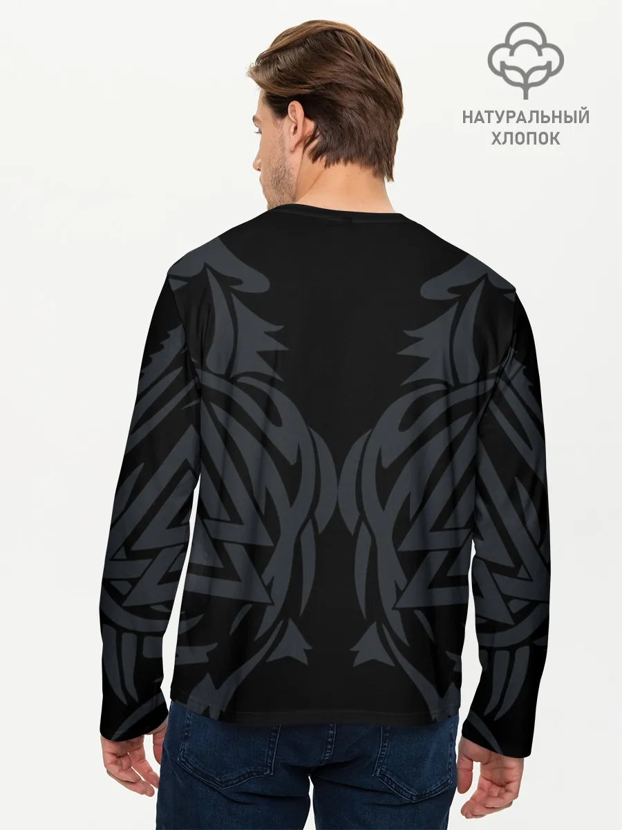 Мужской лонгслив базовый / Волк Фенрир