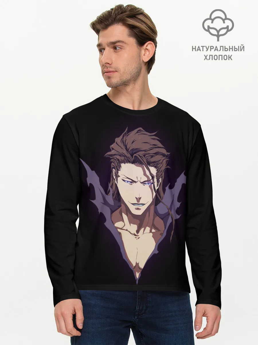 Мужской лонгслив базовый / Блич герой